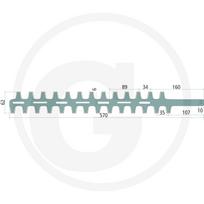 Gyvatvorės žirklių peilis Echo HCA-260, HCA-261, HCA-265 ES, HCA-2500, HCAS-235 ES, HCAA-2401 A, X411000350, X411000260 570,00 mm
