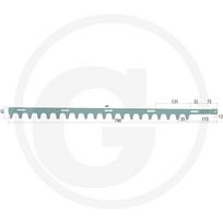 Gyvatvorės žirklių peilis Shindaiwa HT 230, HT 231, X411000870, 18500-70004, 1850070004, 18500-70000, 1850070000 790,00 mm