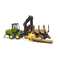Bruder John Deere  miškovežis su priekaba 1210E, 02133