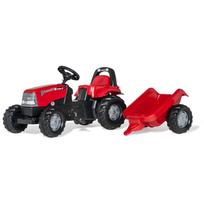 Rolly Toys traktorius su pedalais ir priekaba, 012411