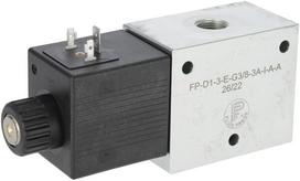 Elektrinis hidraulinis vožtuvas 3/2 12VDC FP-D1-3-E-G3/8-3A-I-A-A, FPD13EG383AIAA