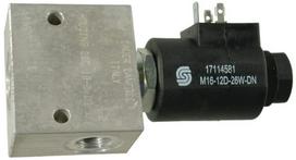 Elektrinis hidraulinis vožtuvas 2/2 SVP10NCR 24VDC 1/2, SVP10NCR004