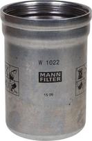 Tepalo filtras MANN-FILTER W1022