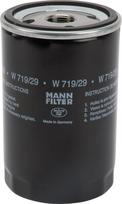 Tepalo filtras MANN-FILTER W71929