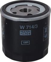 Tepalo filtras MANN-FILTER W7143
