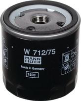 Tepalo filtras MANN-FILTER W71275