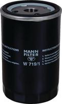 Tepalo filtras MANN-FILTER W7191