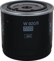 Tepalo filtras MANN-FILTER W9208