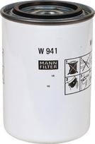 Tepalo filtras MANN-FILTER W941