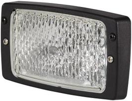 Darbo žibintas stačiakampis Halogen, 55/70W, 12/24V, 182x103x102mm, Hella 1GB006213111
