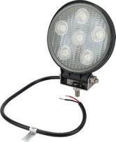 LED darbo žibintas apvalus 27W, 1850lm, 10/30V, 6 LED, gopart LA15001