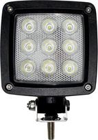 LED darbo žibintas kvadratinis 27W, 3000lm, 10/30V, 9 LED LA10555