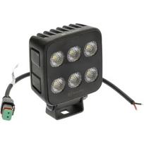 LED darbo žibintas kvadratinis 60W, 6600lm, 12/24V, 92x109.5x51.1mm 12 LED LA10830