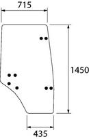 Kabinos durų stiklas D7543