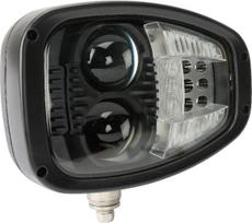LED priekinis žibintas kairys 22/32W, 12-24V, 240x127x164mm, LA10209
