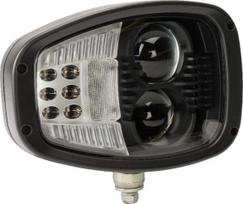 LED priekinis žibintas dešinys Halogenas 22/32W, 12-24V, 240x127x164mm, LA10210