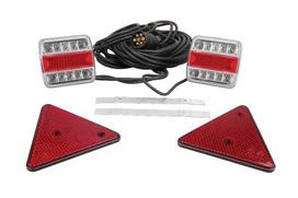 LED magnetinis priekabos žibintų komplektas su laidu 12V, 7,5 metro kabelis, 2,5 metro kabelis, 7 kontaktų gopart LA65002