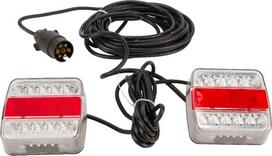 LED priekabos žibintų komplektas su laidu 12V, 7,5 metro kabelis, 2,5 metro kabelis gopart LA65015