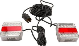 LED priekabos žibintų komplektas su laidu 12V, 12 metrų kabelis, 2,5 metro kabelis gopart LA65016