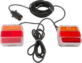 LED priekabos žibintų komplektas su laidu 12V, 24V, 7,5 metro kabelis, 2,5 metro kabelis gopart LA65011