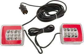 LED priekabos žibintų komplektas su laidu 12V, 24V, 7,5 metro kabelis, 2,5 metro kabelis gopart LA65009