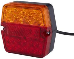 Galiniai žibintai LED, kvadratas, 9/36V, raudona/gintarinė, 101.3x41.2x94.7mm, 25 LED, Hella ValueFit 2VB357023011