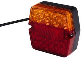 Galiniai žibintai LED, kvadratas, 9/30V, raudona/gintarinė, 101.3x41.2x94.7mm, 22 LED, Hella ValueFit 2VA357023021