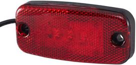 LED žymeklio lemputė, stačiakampis, 9/30V, raudona, 111x20x51mm, 3 LED, Hella ValueFit 2TM357008021