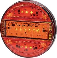 Daugiafunkcinis galinis žibintas LED, apvalus, 12-24V, Ø 140mm, LA40011
