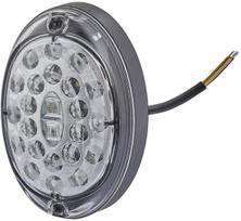 Galiniai žibintai LED, ovalus, 12/24V, transparent, 24 LED, Hella 2SD343390011