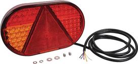 Galinis žibintas kairinis LED, stačiakampis, 12/24V, 254x31x153mm, LA111334