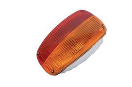 Galinis žibintas dešininis stačiakampis, raudona/gintarinė, 259x158mm AMP kištukas, Cobo 02943000