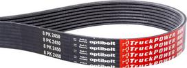 Ventiliatoriaus dirželis 8 briaunų 2450mm Optibelt 8PK2450