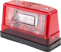 Priekabos numerio apšvietimo LED žibintas 12/24V, 109x61mm, Waś 1400300452