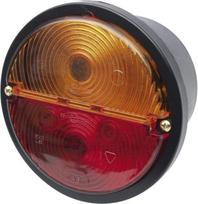 Priekabos galinis žibintas RH 12/24V, Ø132mm, Waś 1400681110