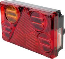 Priekabos galinis žibintas LH, 12/24V, 232x142mm, Waś 1400300387