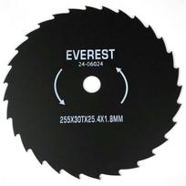 Trimerio pjovimo diskas 255 x 25,40 mm storis 1,80 mm 30 T