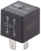 Relė Hella 12V, 4 kontaktų 4RA933332451