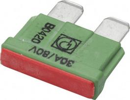 Automobilio saugiklis standartinis 80V, 30A, 19.7mm 10x Hella 8JS711683272