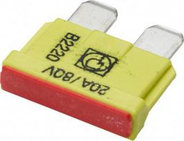 Automobilio saugiklis standartinis 80V, 20A, 19.7mm 10x Hella 8JS711683252