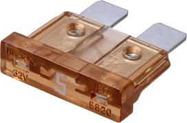 Automobilio saugiklis standartinis 5A, 20mm iMaXX SI22005 100vnt.