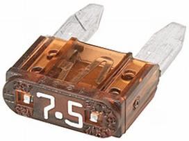 Automobilio saugiklis Mini 7.5A, 10.9mm 50x Hella 8JS728596111