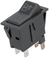 Klavišinis jungiklis 12V, 4 kontaktų SW10036KR