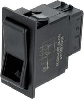Klavišinis jungiklis 12V / 24V, 8 kontaktų SW10019KR