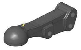 Dalis Scharmüller 00647382A02 Vilkimo kilpa K80® Krone Titan, XL, XXL kurz Untenanhängung
