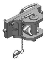 Dalis Scharmüller 033306031A02 Clevis tipai W330 S32 Kat. D2 (Ø42mm) m. Spielbegrenzer DFS