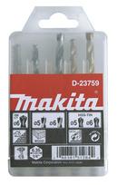 Grąžtų komplektas 1/4" Makita D-23759, 5 vnt