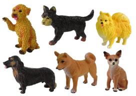 Šunų figūrėlių rinkinys Lean Toys, 6vnt