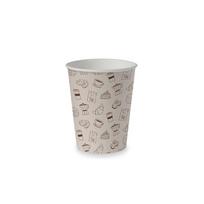 Vienkartinės popierinės stiklinės CLARINA 250ml, 50vnt