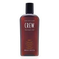 American Crew šampūnas, kondicionierius, dušo gelis 3 in 1, 250ml